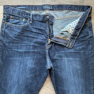42x34 Lucky Brand 410 Athletic Slim Jeans Men's Blue Stretch 7M12166